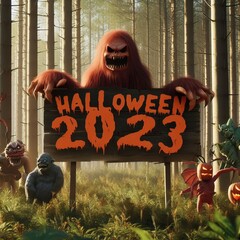 Forest with monsters for an invite