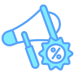 Megaphone icon often used in design, websites, or applications, banner, flyer to convey specific concepts related to cyber monday, marketing, shopping.