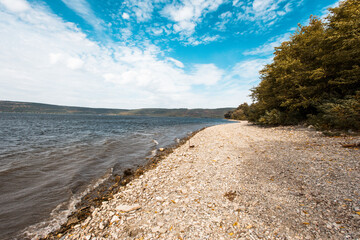 Bakota, reservoir, Khmelnytskyi region, Ukraine, autumn
