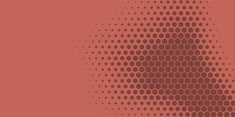 Geometric abstract Hexagon Two Color Background