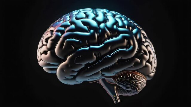 Holographic Brain 3d Render Mind Intelligence