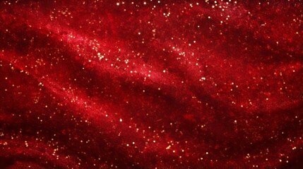 Shiny red glitter abstract background with bokeh effect - obrazy, fototapety, plakaty