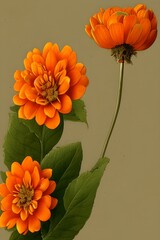 Beautiful Fantasy Flowers With Pleasant Background. Greeting Card Design. Gift Card Design. Journal Cover Design. Flower Element Design. 3d illustration. Generative AI	
