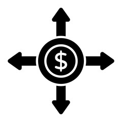 Flexible Funding Glyph Icon