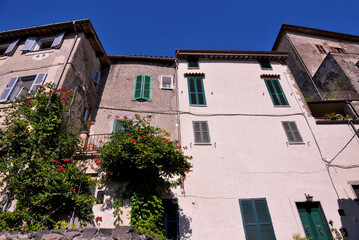 Fototapeta na wymiar the historic center of Anguillara Sabazia Italy