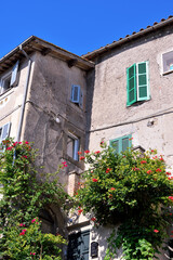 Fototapeta na wymiar the historic center of Anguillara Sabazia Italy