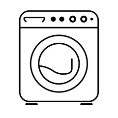washing machine outline icon style