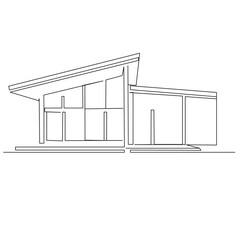 modern concrete house