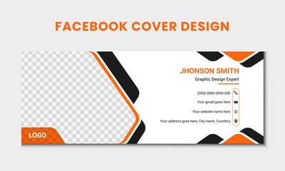 Professional social media cover/webinar facebook cover, vector templates fully editable design template.