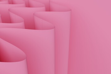 pink cloth background in 3d render design.