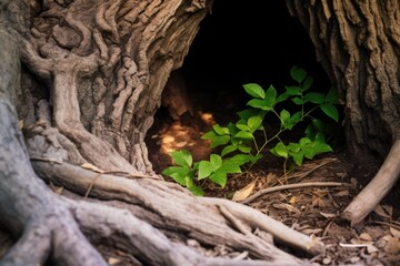 clue hidden inside a hollow tree
