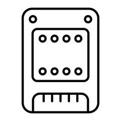 SSD Hard Outline Icon