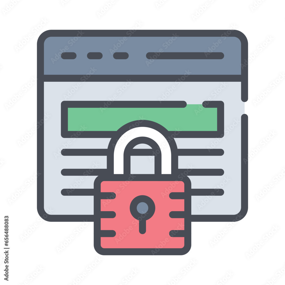 Wall mural check this beautiful vector icon of website security