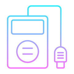 Cable Adapter Gradient Icon