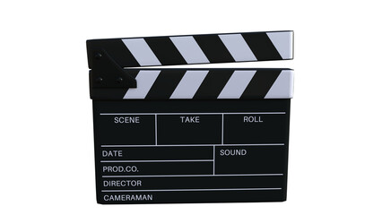 Fototapeta premium Clapper Board カチンコ 拍子木 透過PNG