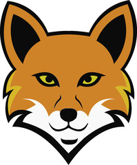 Fox Logo design, Fox sport logo vector , Fox head illustration vector drawing, Mascot Brave Fox Logo design any kind of graphic work, using the concept of a Fox's head, Esport game logo icon