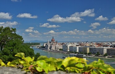 Parlament in Budapest, Ungarn aus dem Burg