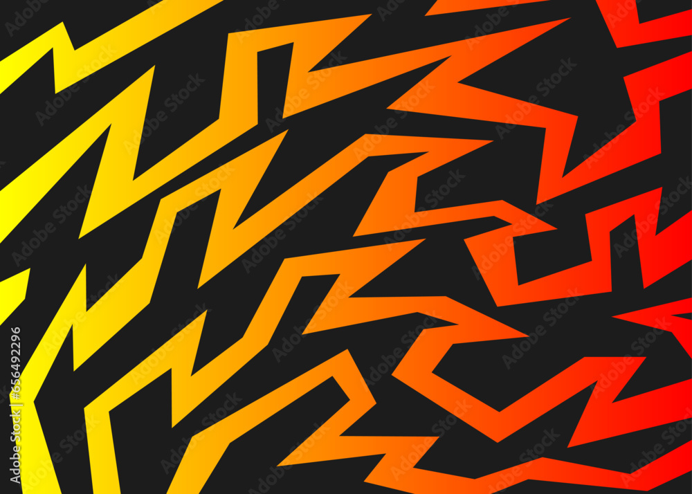 Poster abstract background with geometric sharp and spike line pattern