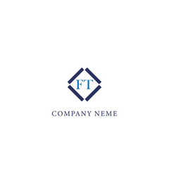 FT logo. F T design. Black FT letter. FT F T letter logo design. Initial letter FT linked circle uppercase monogram logo.