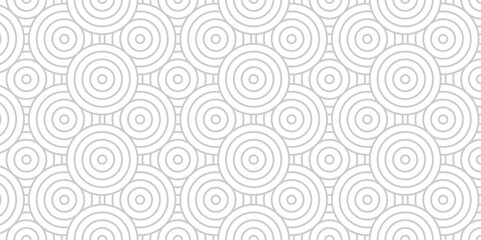 Seamless geometric ocean spiral pattern and abstract circle wave lines. Gray seamless tile stripe geomatics overlapping create retro pattern background. Overlapping Pattern.