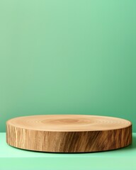 Description:
Showcase your beauty product with a touch of nature using this elegant mockup. A genuine wood slice podium is contrasted against a calming light green background
