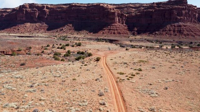 Scenic Valley of the Gods buttes in Southern Utah