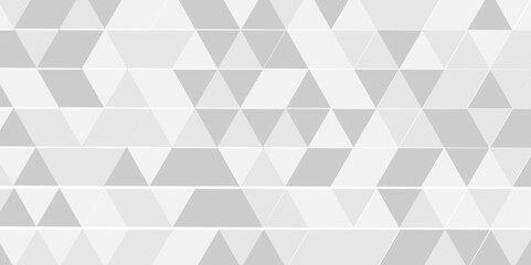 Fototapeta premium Abstract gray and white small square geomatrics triangle background. Abstract geometric pattern gray and white Polygon Mosaic triangle Background, business and corporate background.