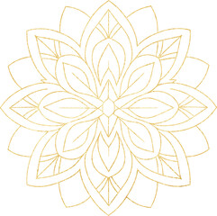 Golden glitter luxury mandala ornament