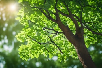 Fototapeta premium green leaves background