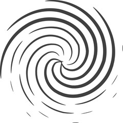 Abstract swirl set dynamic flow black white icon