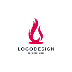 simple and modern fire for firefighter or business logo design