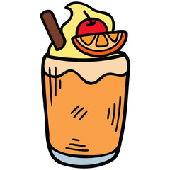 isolate orange juice smoothie