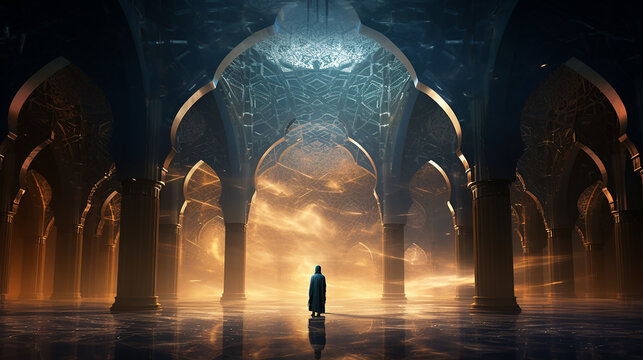 Photo digital artwork islamic background