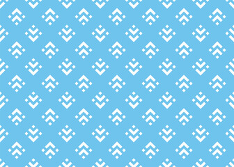 Abstract geometric pattern. A seamless vector background. White and blue ornament. Graphic modern pattern. Simple lattice graphic design