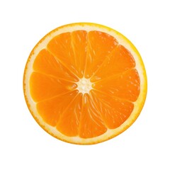 Half of orange, isolated on white background.