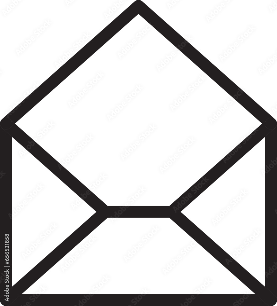 Poster mail icon vector sign. letter envelope symbol. message send to address illustration.