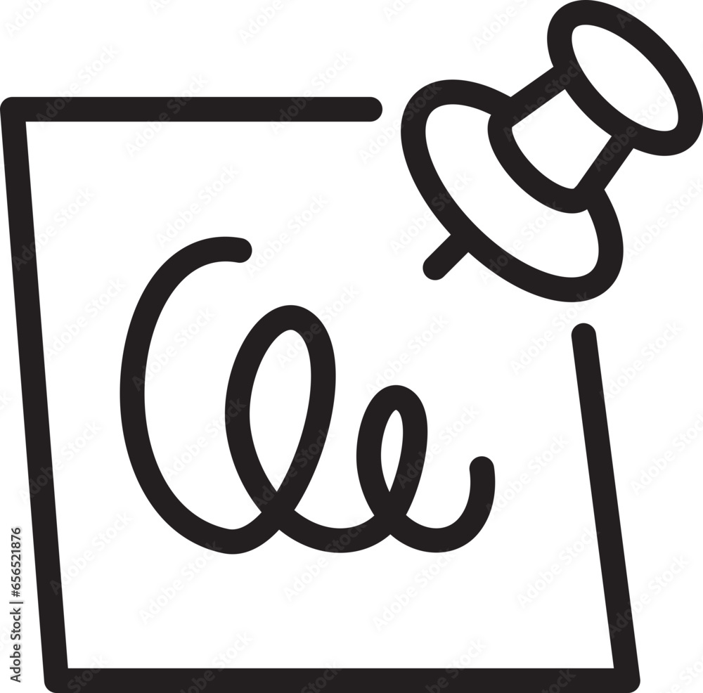 Aufkleber note icon vector sign. paper message or document page.