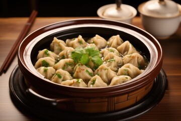 dumplings in a clay pot