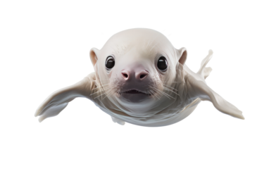 Portrait Moby on White Transparent Background.