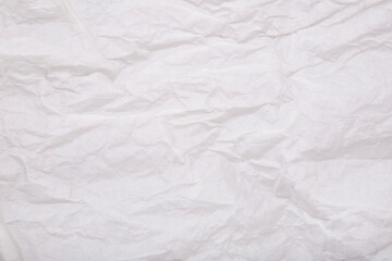white crumpled paper textured background