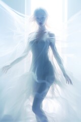 Fototapeta premium Blurred shadows of dancing girl
