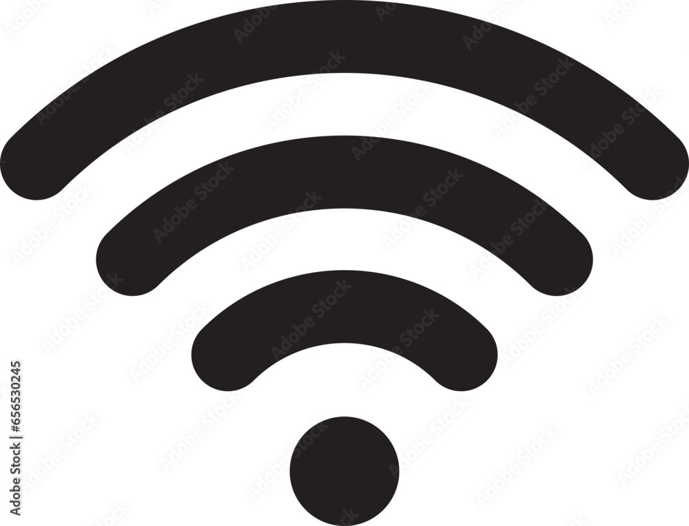 Aufkleber wi fi symbol signal connection. vector wireless internet technology sign. wifi network communication