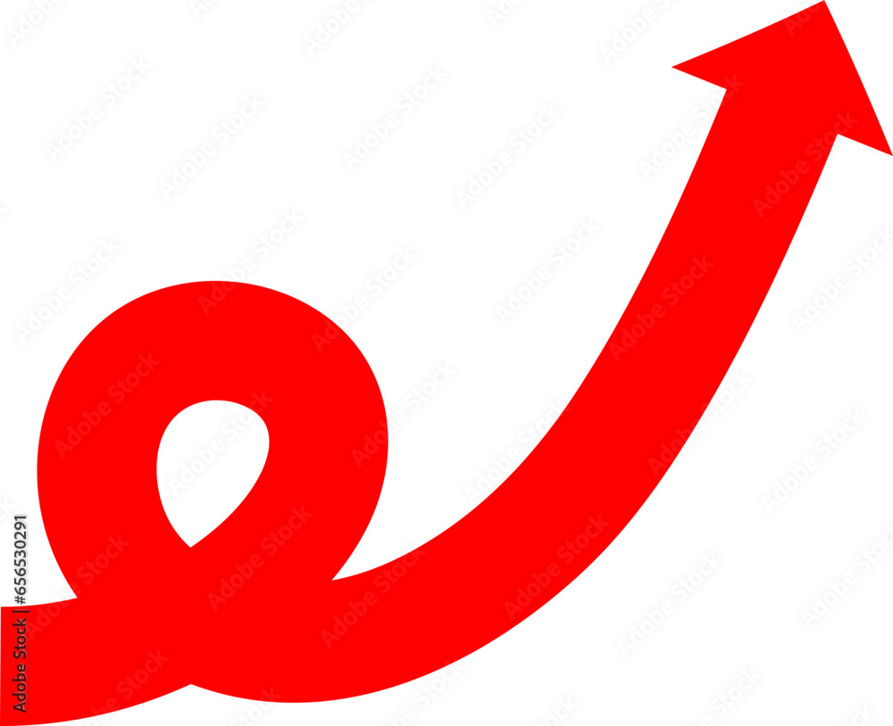 Poster red arrow icon indicating different direction. a set icons isolated on a white background for websit
