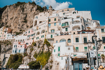 Amalfi, Włochy, IT, Italia, wybrzeże, brzeg, woda, morze, fale, morski, wybrzeze, italia,...