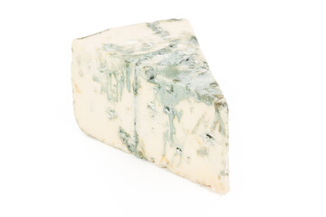 Blue cheese isolated on white