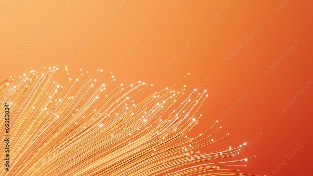 Aufkleber flowing neon curve lines background, 3d rendering.