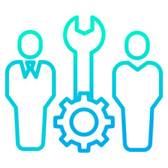 Outline gradient Management icon