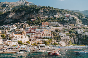 Amalfi, Włochy, IT, Italia, wybrzeże, brzeg, woda, morze, fale, morski, wybrzeze, italia, podróż, miasteczko, krajobraz, port, lato, amalfi, europa, tourismus