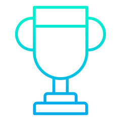 Outline gradient Trophy icon