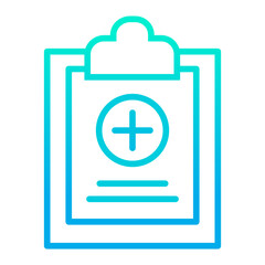 Obraz premium Outline gradient Add Clipboard icon
